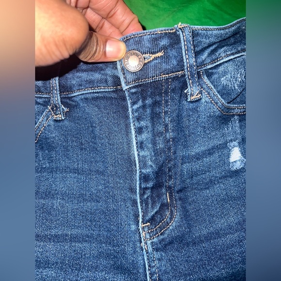 Judy Blue Skinny Distressed Blue Jeans size 26 - Picture 5 of 11